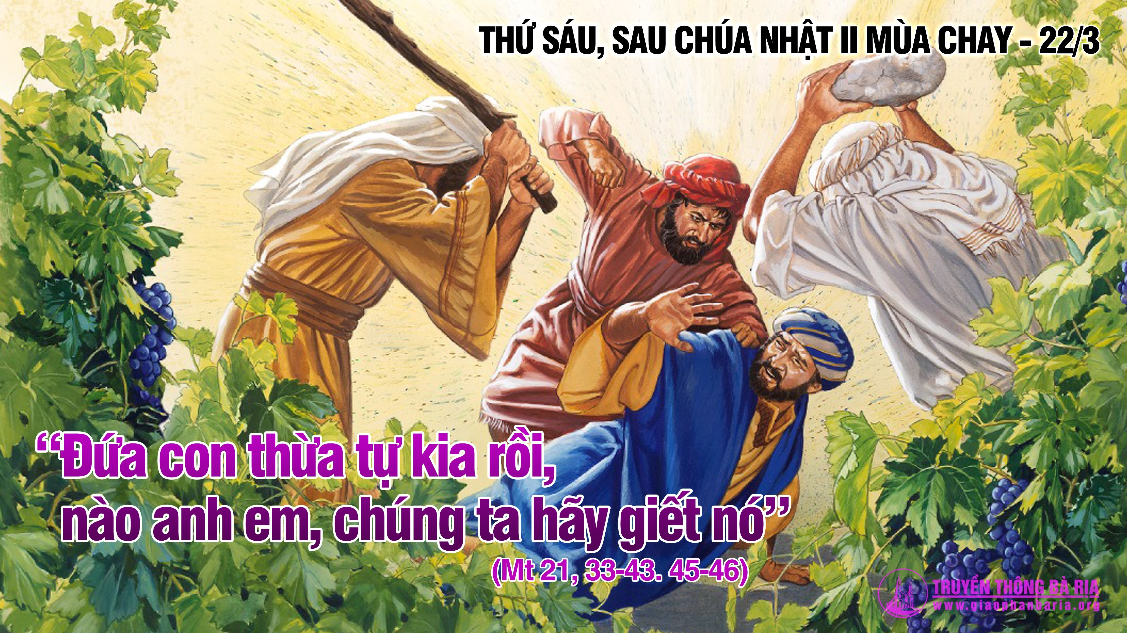22.3.2019 – Thứ sáu tuần II Mùa Chay