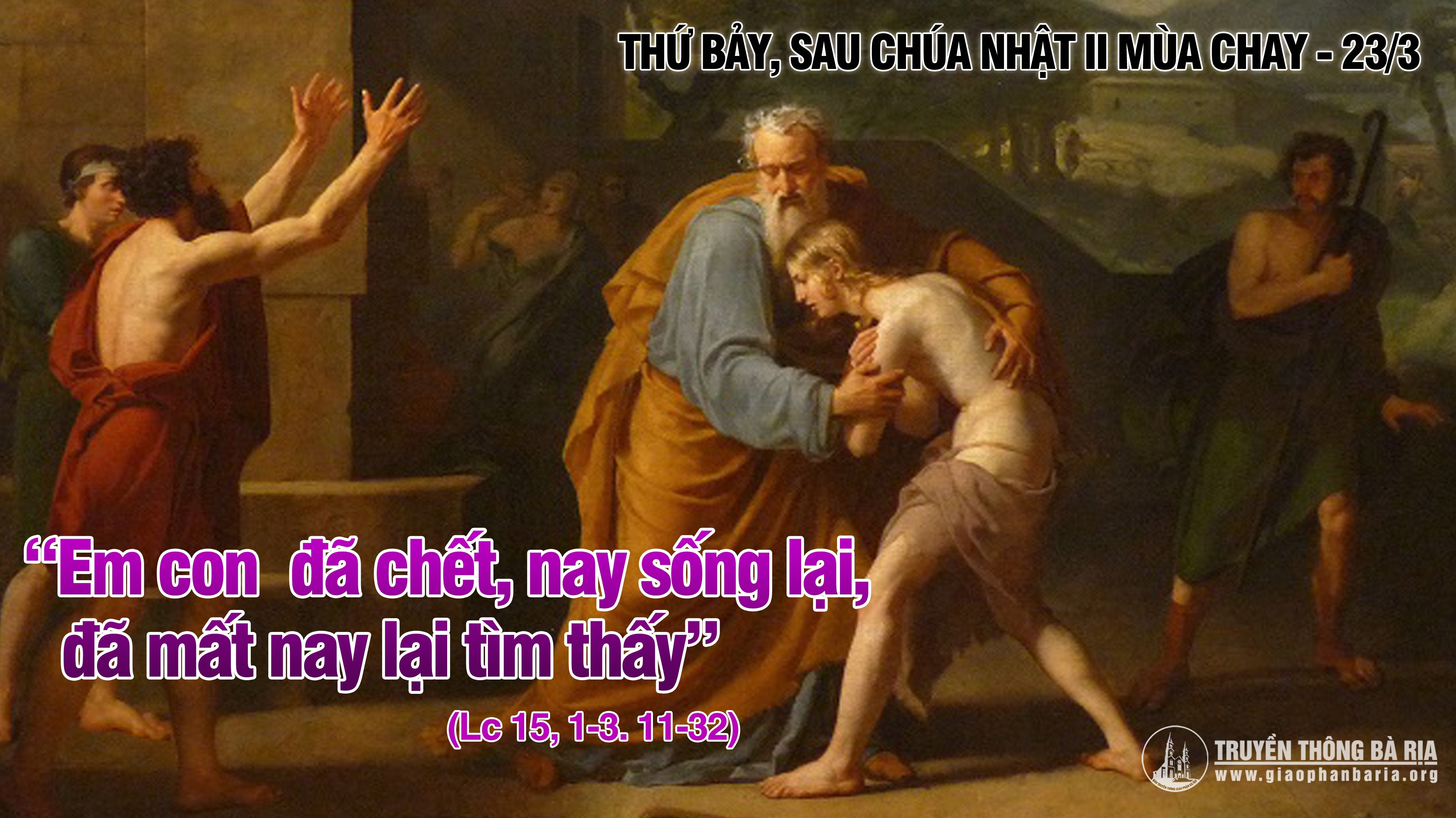 23.3.2019 – Thứ bảy tuần II Mùa Chay