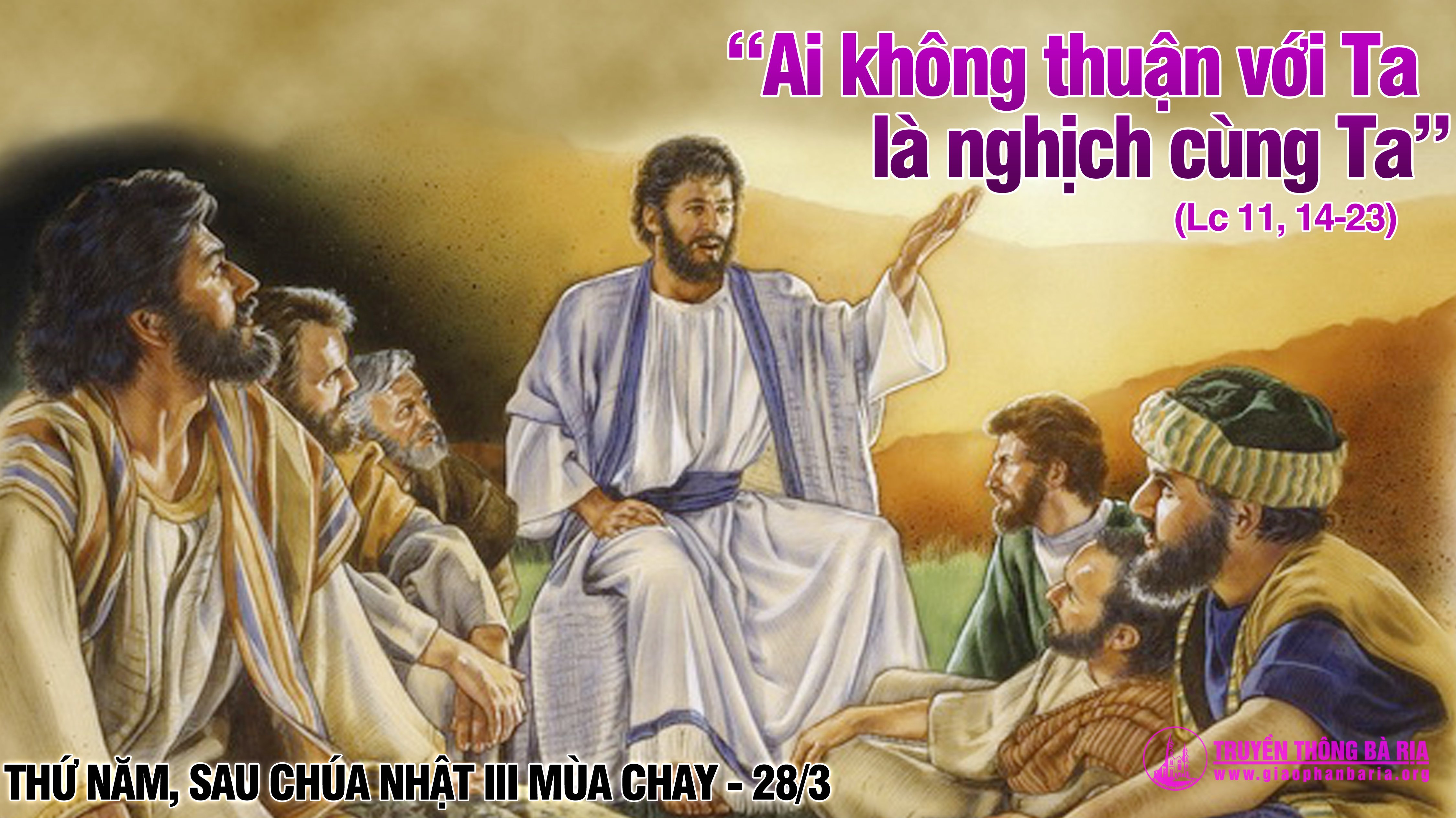 28.3.2019 – Thứ năm tuần III Mùa Chay