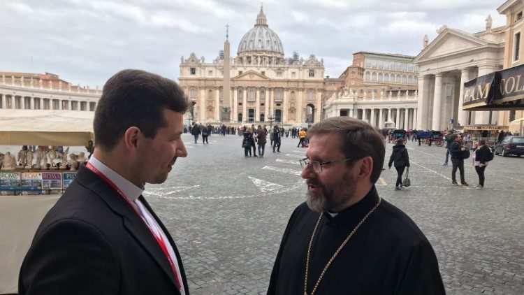 Đức nguyên Giáo hoàng Biển Đức XVI gặp Đức Tổng Giám mục Trưởng Sviatoslav