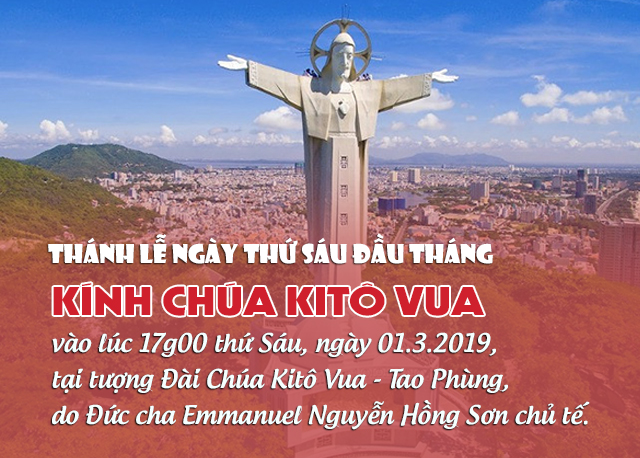 Thánh lễ ngày thứ Sáu đầu tháng tại tượng Đài Chúa Kitô Vua - Tao Phùng