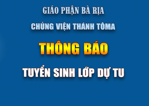 THÔNG BÁO tuyển sinh lớp Dự tu niên khóa 2019 – 2020