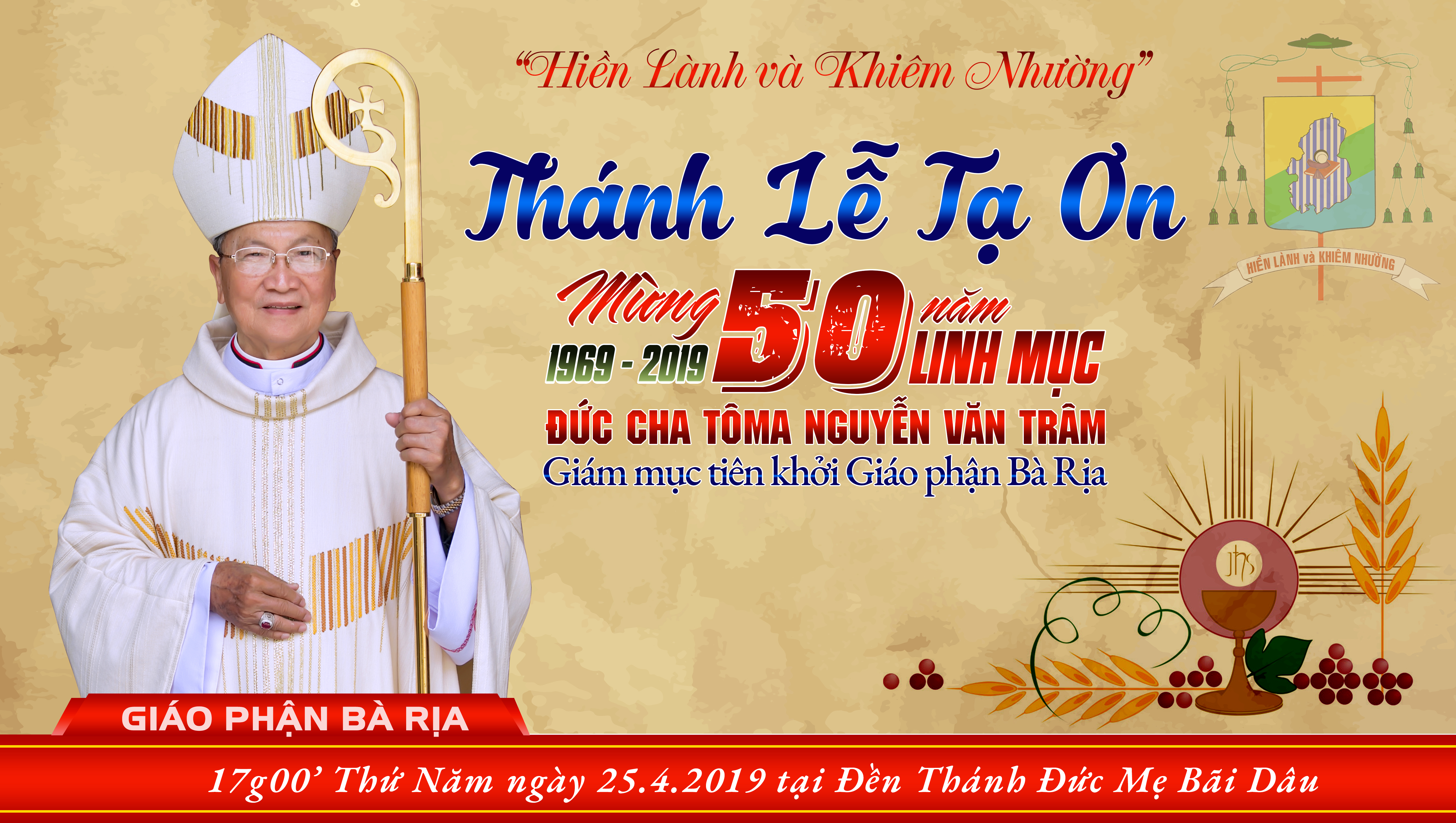 VIDEO: Thánh lễ tạ ơn mừng kim khánh linh mục Đức cha Tôma Nguyễn Văn Trâm
