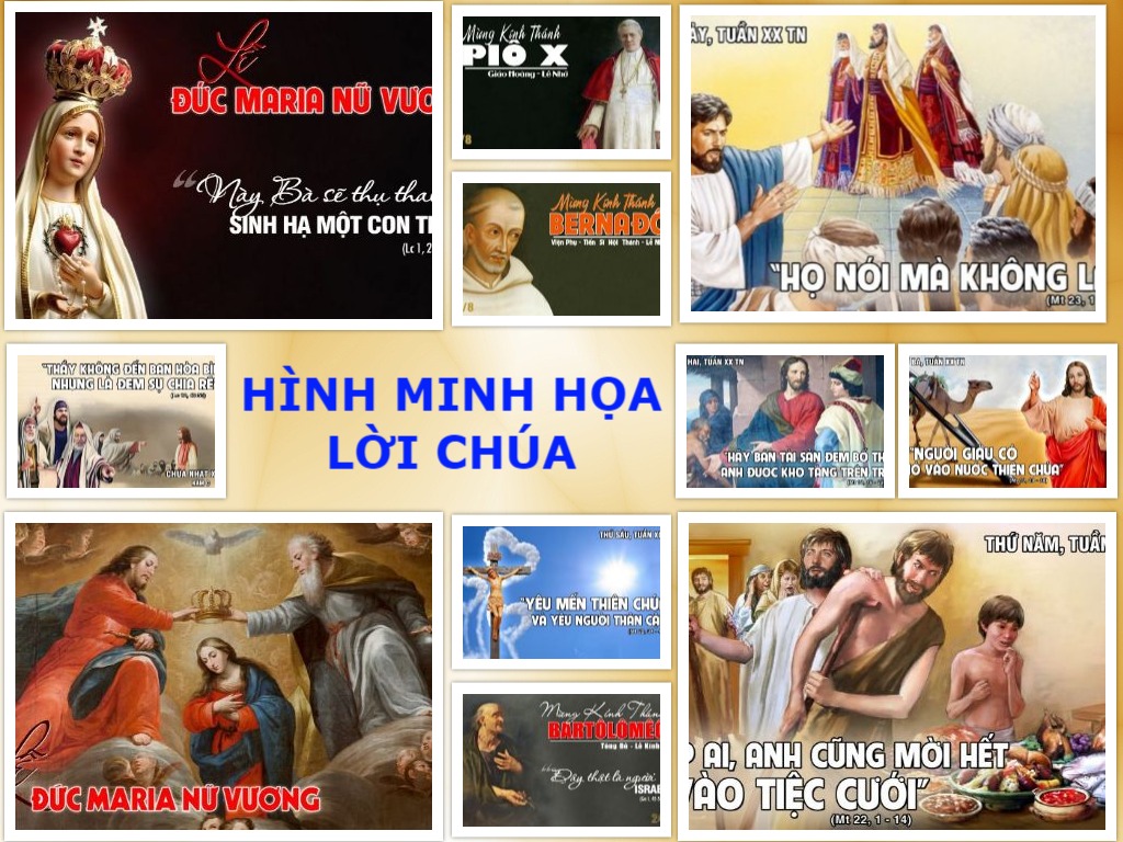 Hình minh họa Lời Chúa Tuần XX Thường niên – Năm C