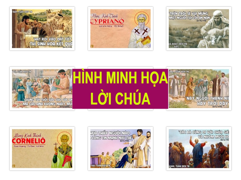 Hình minh họa Lời Chúa Tuần XXIV Thường niên – Năm C