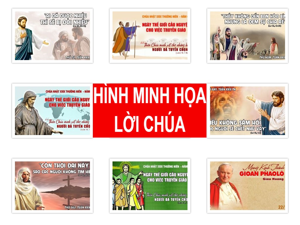 Hình minh họa Lời Chúa Tuần XXIX Thường niên – Năm C