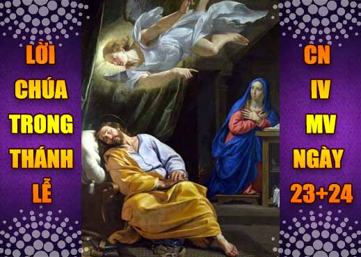 BẢN VĂN BÀI ĐỌC TRONG THÁNH LỄ  CN IV MÙA VỌNG - NGÀY 23-24.12