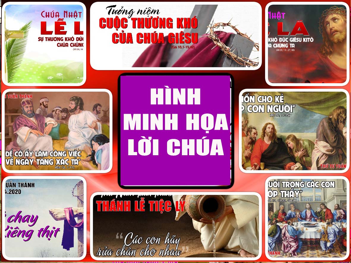 Hình minh họa Lời Chúa TUẦN THÁNH - 2020