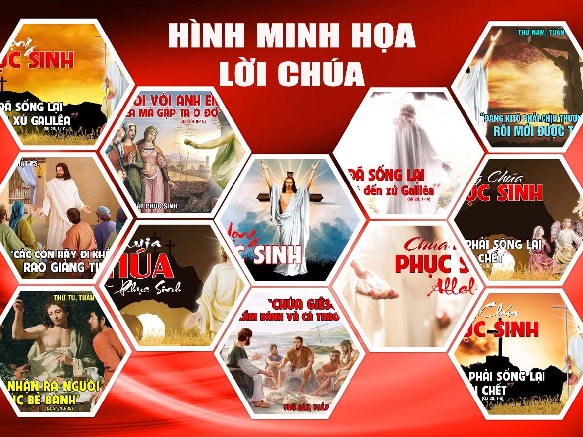 Hình minh họa Lời Chúa  TUẦN BÁT NHẬT PHỤC SINH - 2020