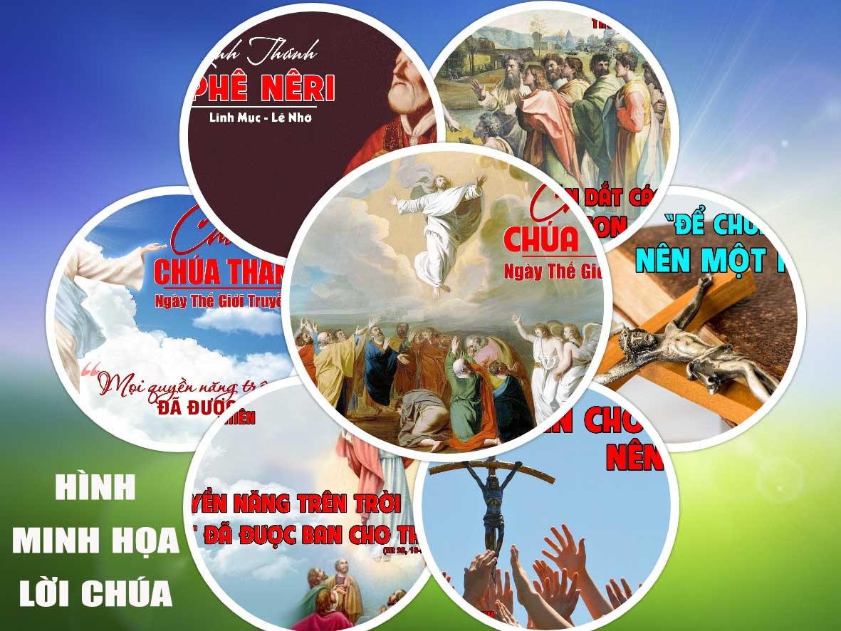 Hình minh họa Lời Chúa  LỄ THĂNG THIÊN và TUẦN VII PHỤC SINH – NĂM A