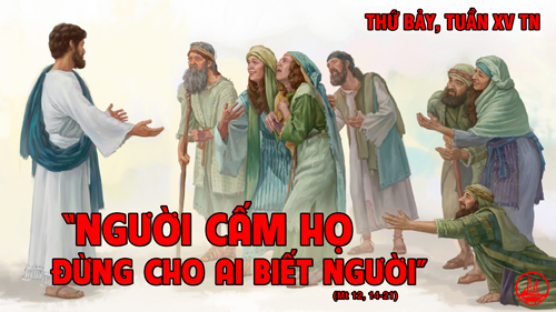 18.07.2020 – Thứ Bảy Tuần XV Thường niên