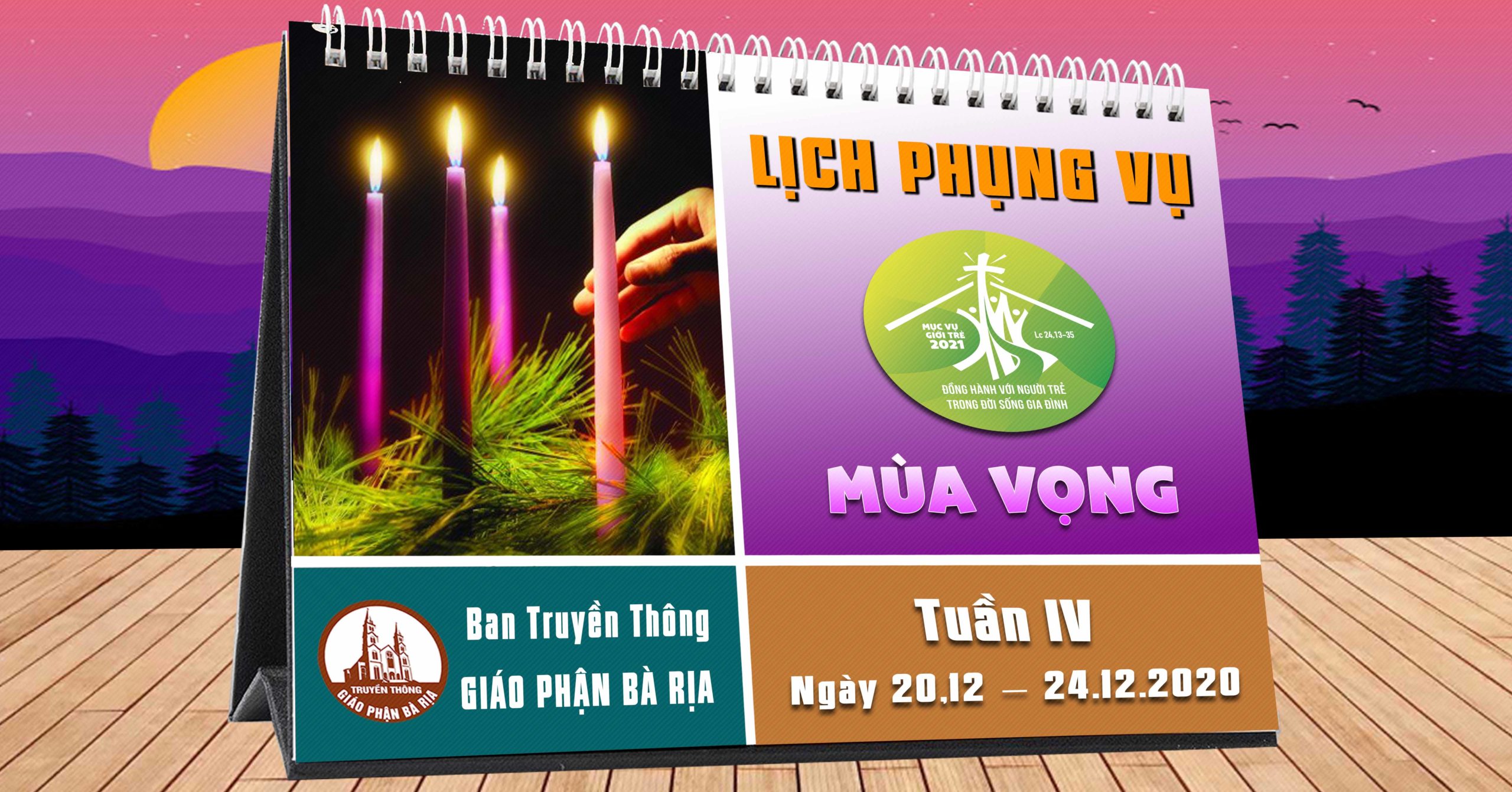 Lịch Phụng vụ từ ngày 20.12.2020 đến 24.12.2020