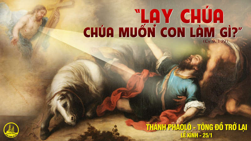 25.01.2021 – Thứ Hai tuần III Thường niên – Thánh Phaolô Tông đồ trở lại