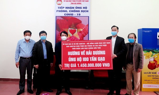 Giáo hội Công giáo Việt Nam hướng về Hải Dương: Ủng hộ 100 tấn gạo