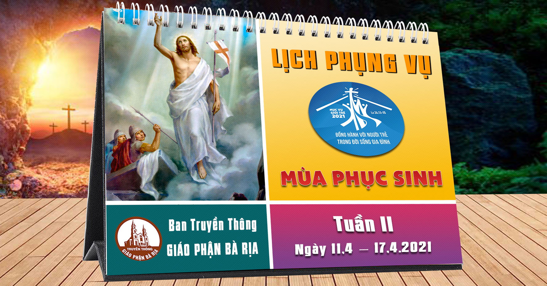 Lịch Phụng vụ từ ngày 11.04.2021 đến 18.04.2021