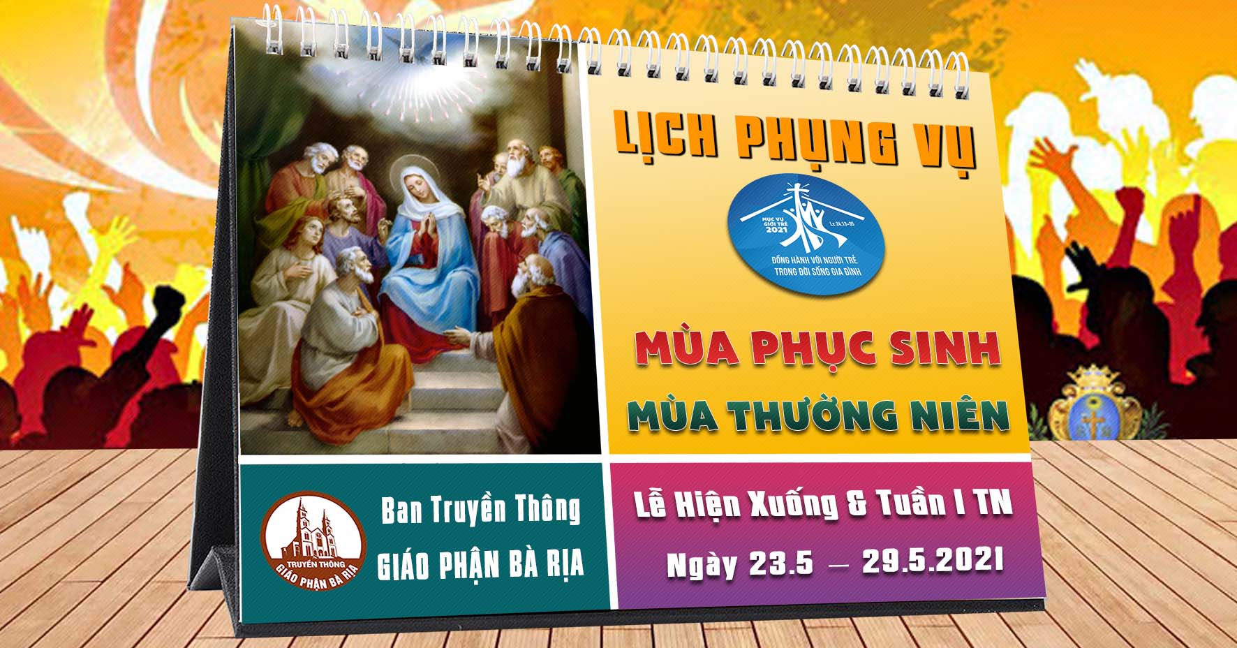 Lịch Phụng vụ từ ngày 23.05.2021 đến 30.05.2021