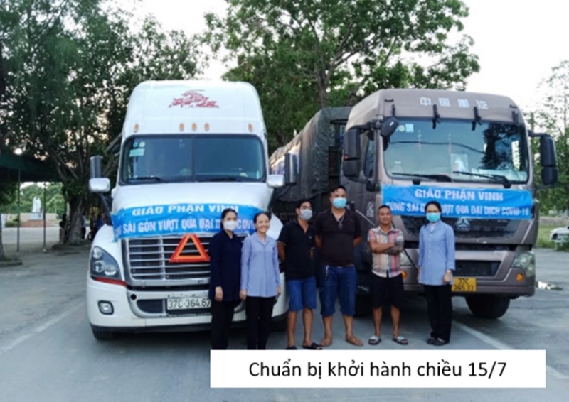 Viết về chuyến hàng “Giáo phận Vinh cùng Sài Gòn vượt qua đại dịch Covid-19”