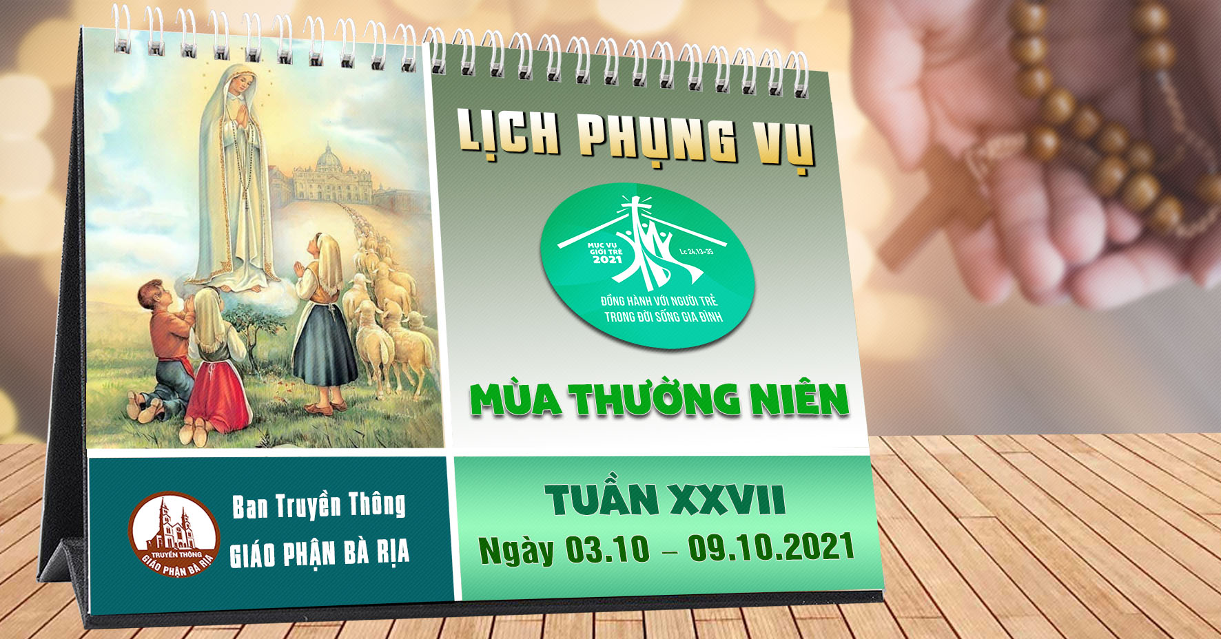 Lịch Phụng vụ từ ngày 03.10.2021 đến 10.10.2021
