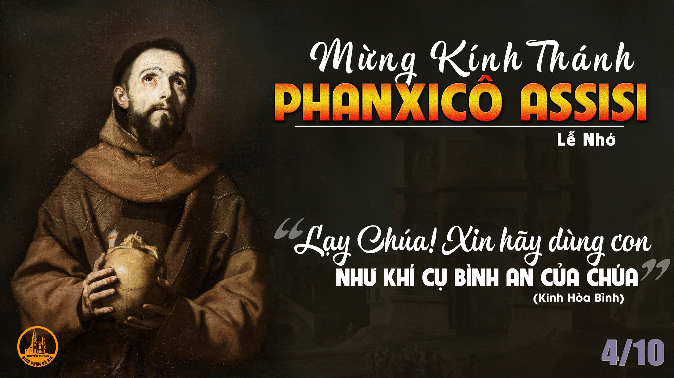 04.10.2021 – Thứ Hai Tuần XXVII – Thánh Phanxicô Assisi, Lễ Nhớ