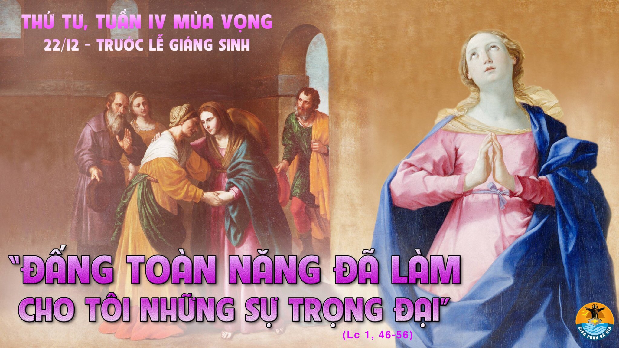 22.12.2021 – Thứ Tư Tuần IV Mùa Vọng