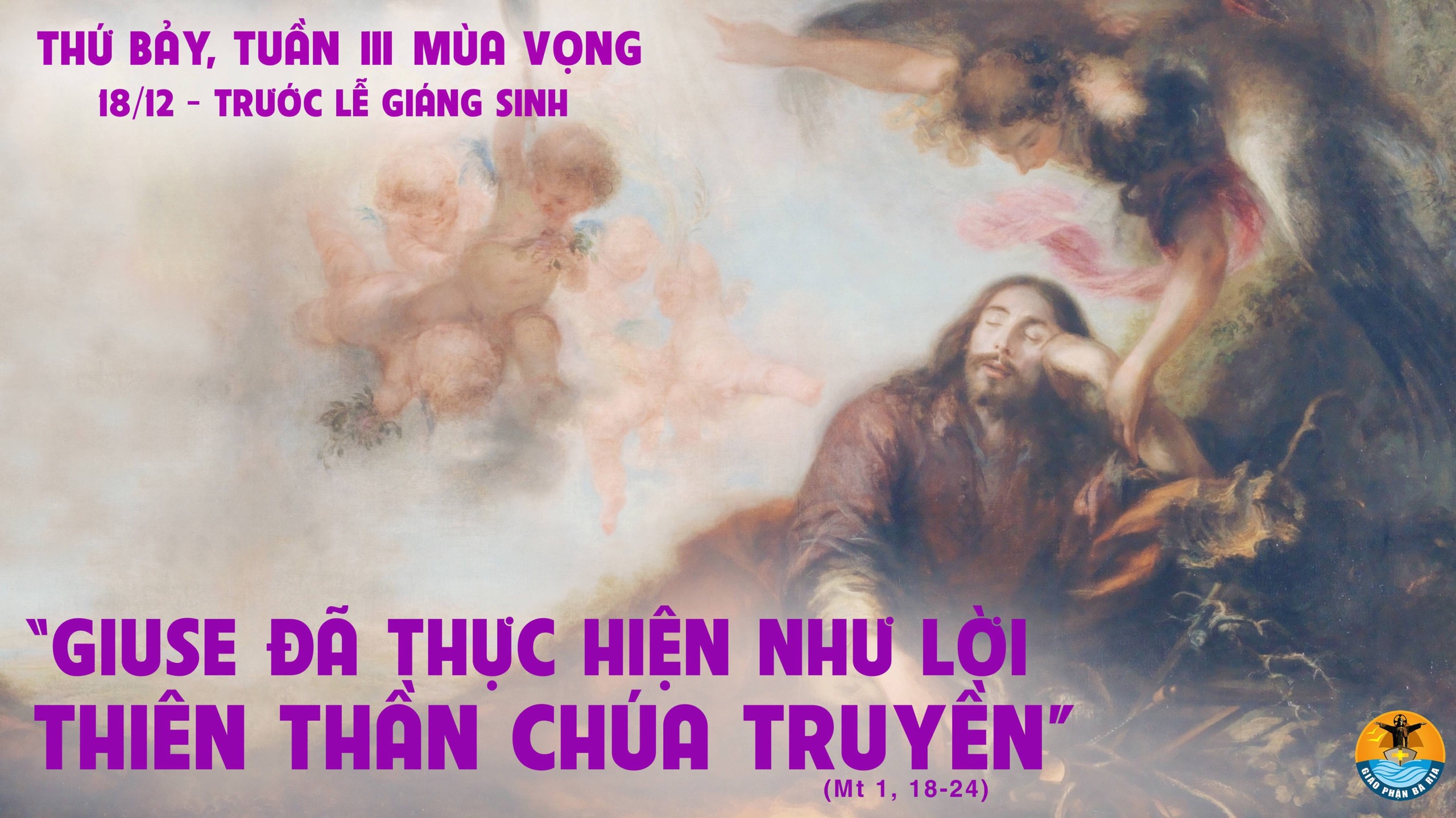 18.12.2021 – Thứ Bảy Tuần III Mùa Vọng
