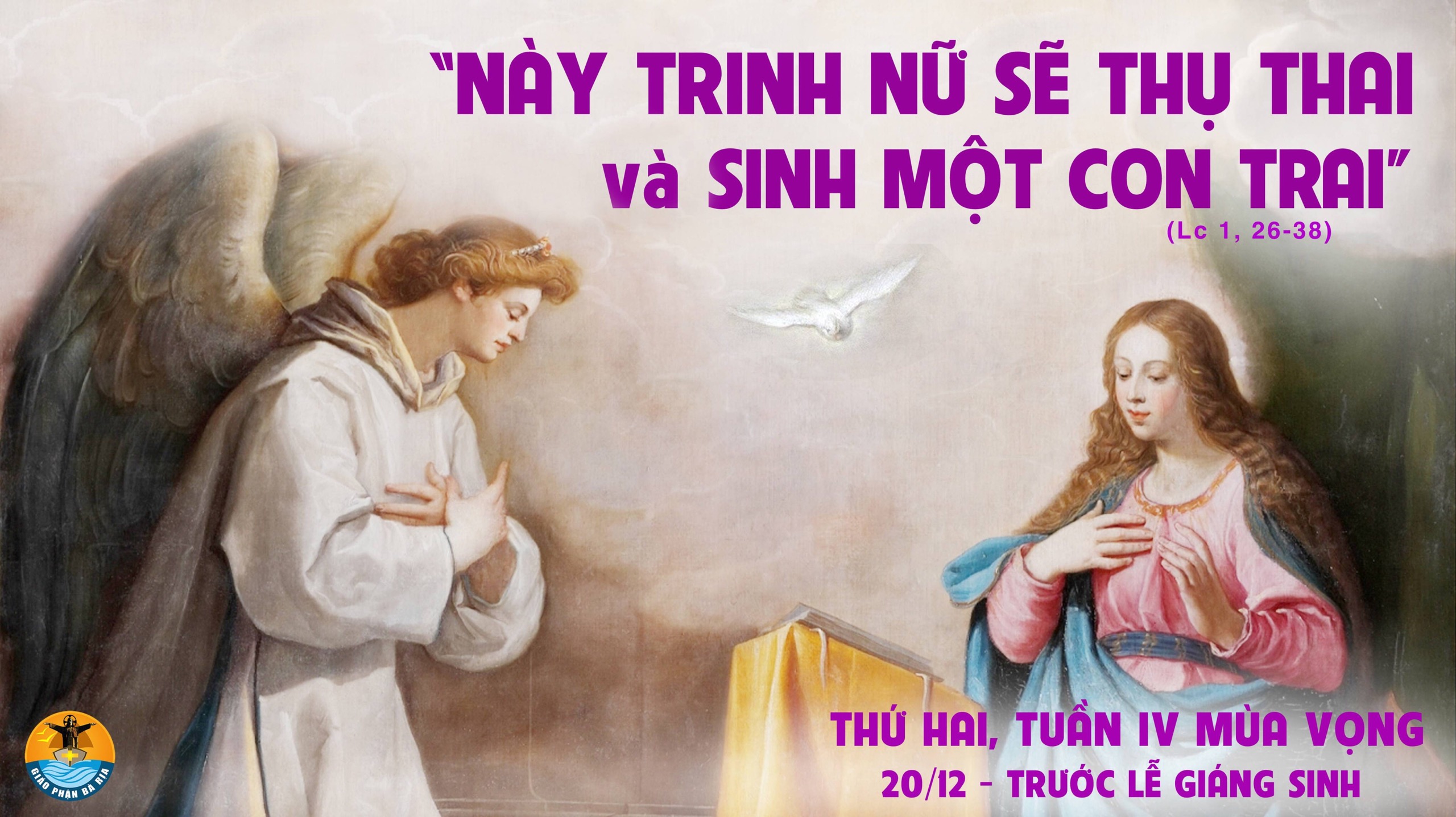20.12.2021 – Thứ Hai Tuần IV Mùa Vọng