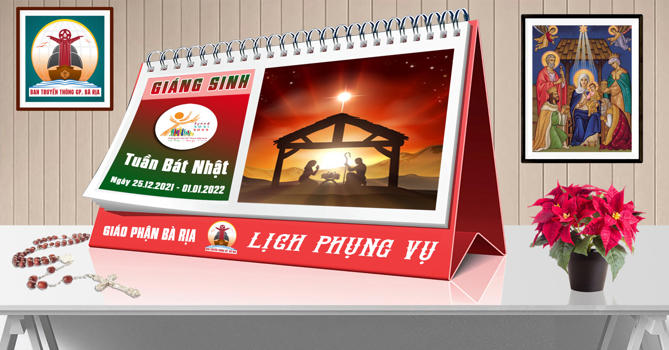 Lịch Phụng vụ từ ngày 24.12.2021 đến 02.01.2022
