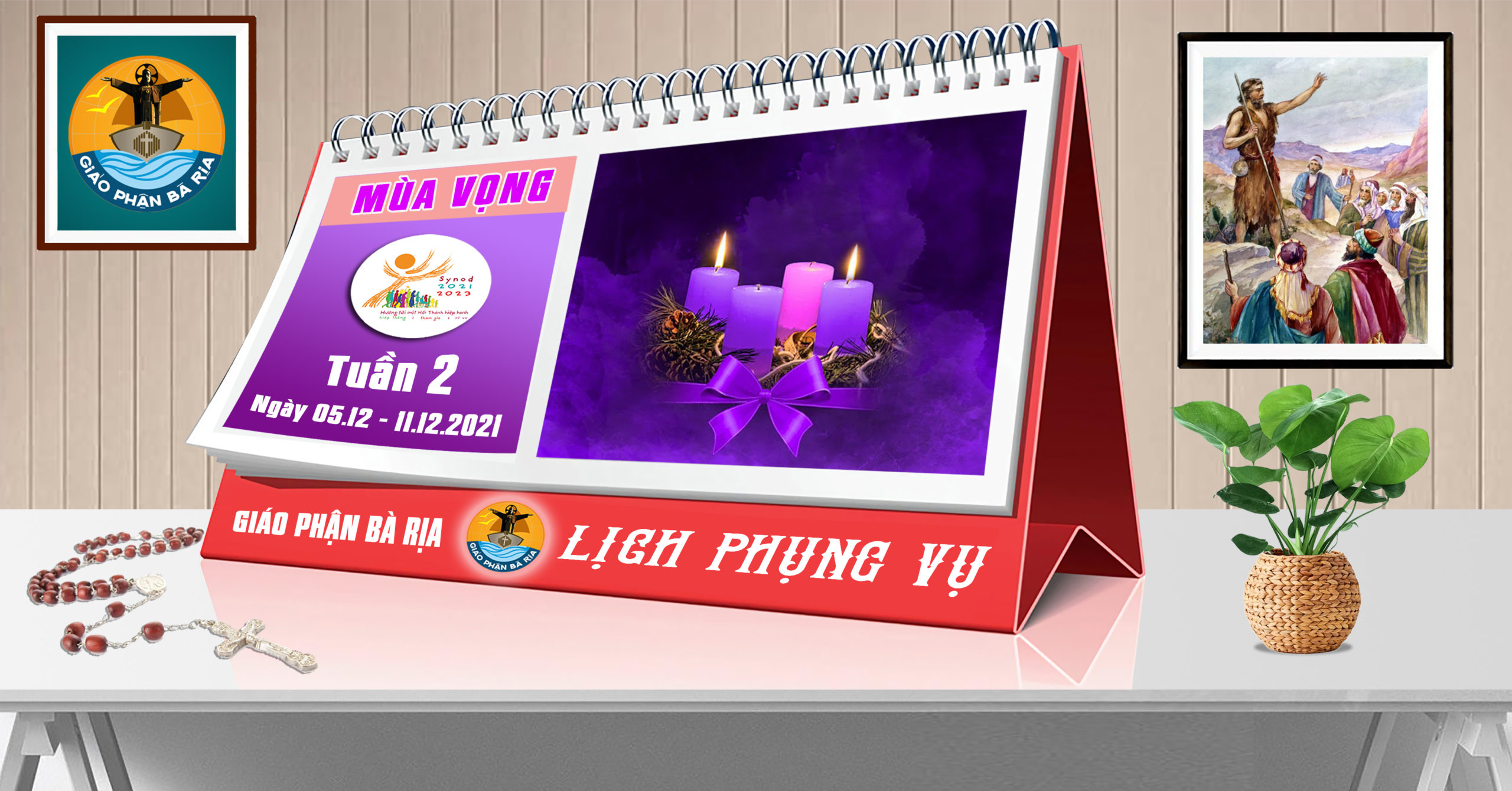 Lịch Phụng vụ từ ngày 05.12.2021 đến 12.12.2021