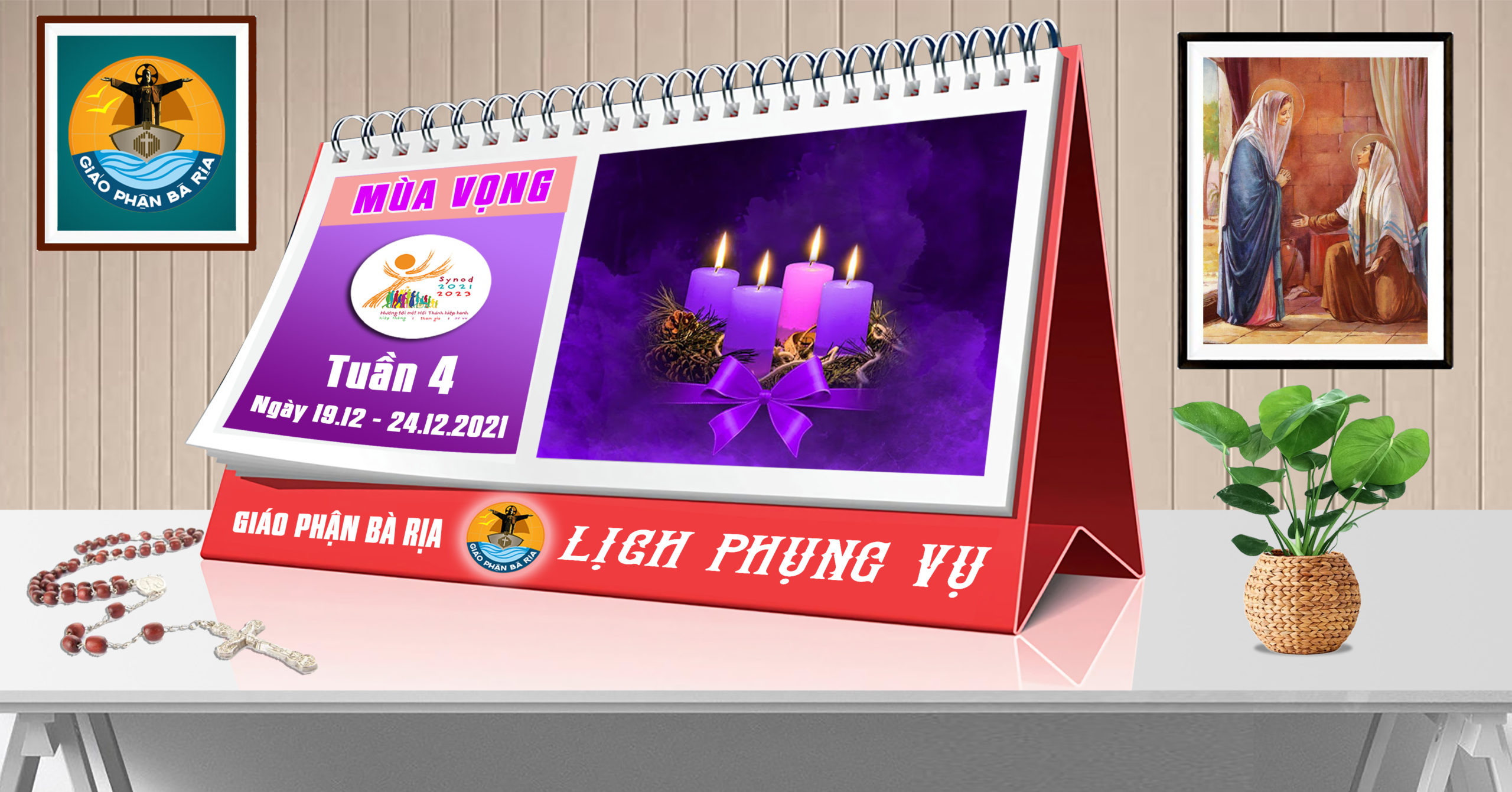 Lịch Phụng vụ từ ngày 19.12.2021 đến 24.12.2021