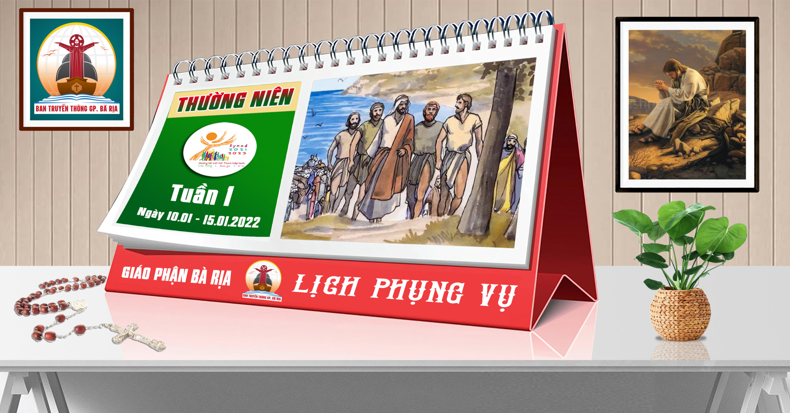 Lịch Phụng vụ từ ngày 09.01.2022 đến 16.01.2022