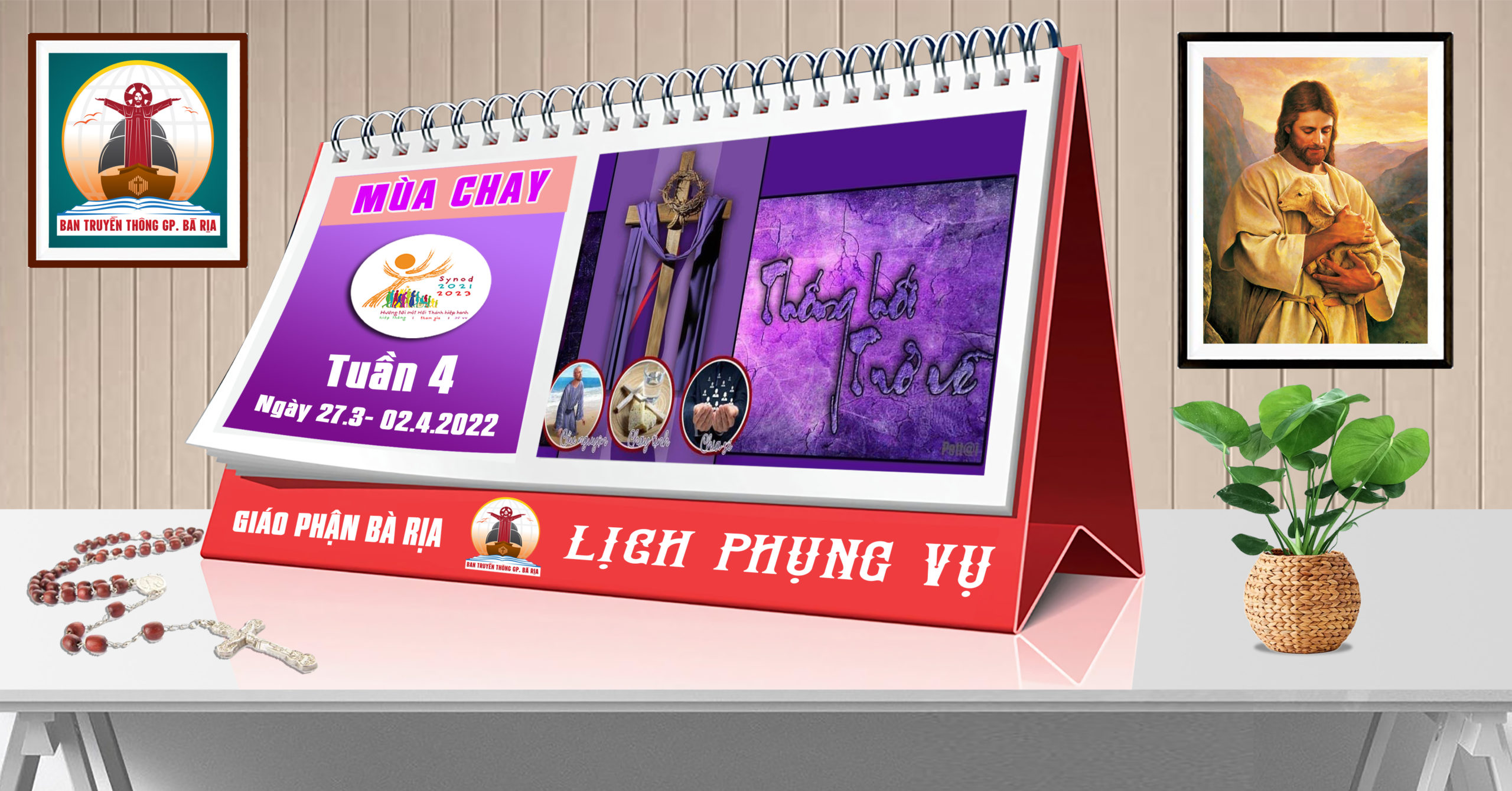 Lịch Phụng vụ từ ngày 27.3.2022 đến 03.4.2022