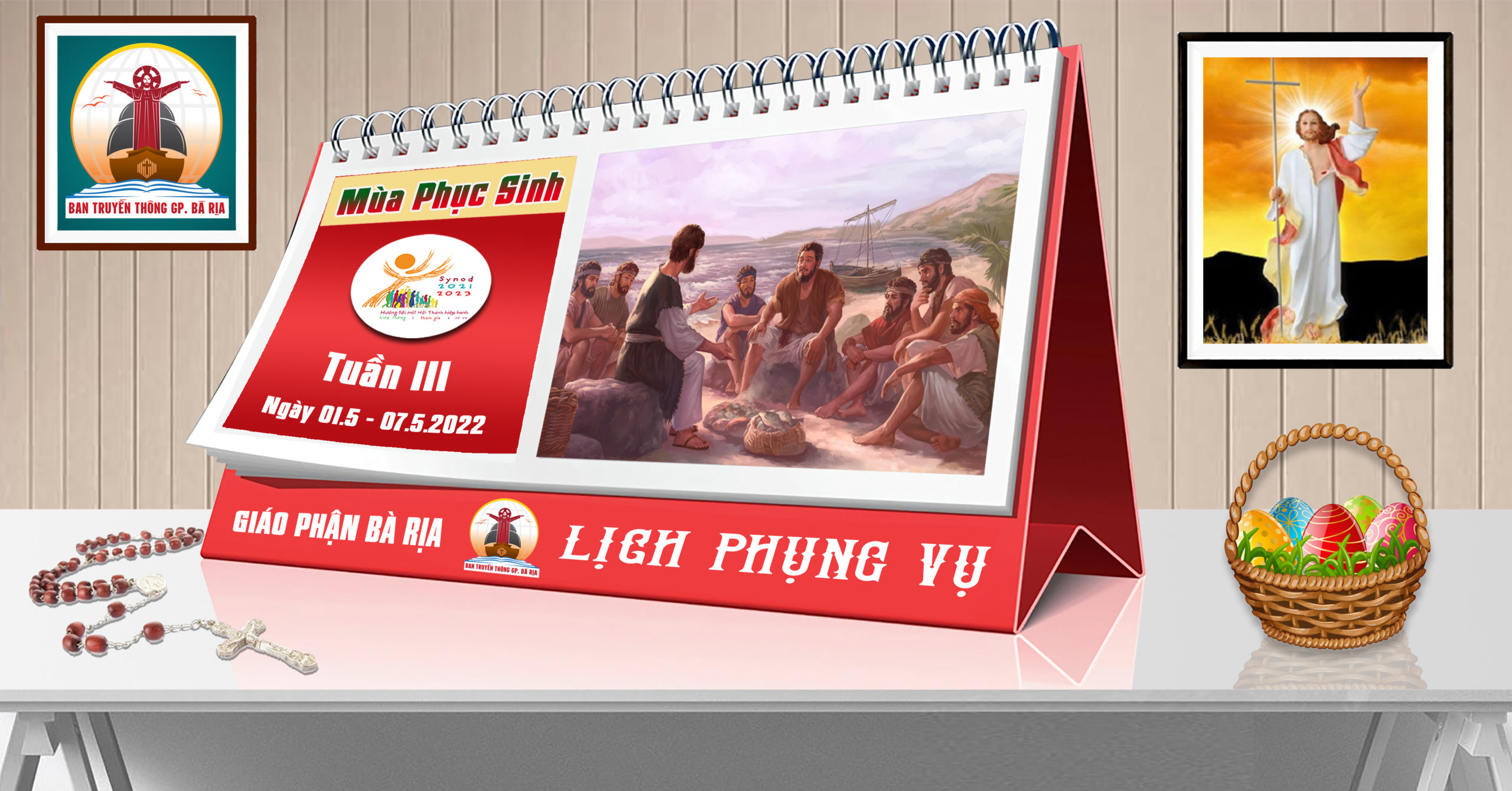 Lịch Phụng vụ từ ngày 01.5.2022 đến 08.5.2022