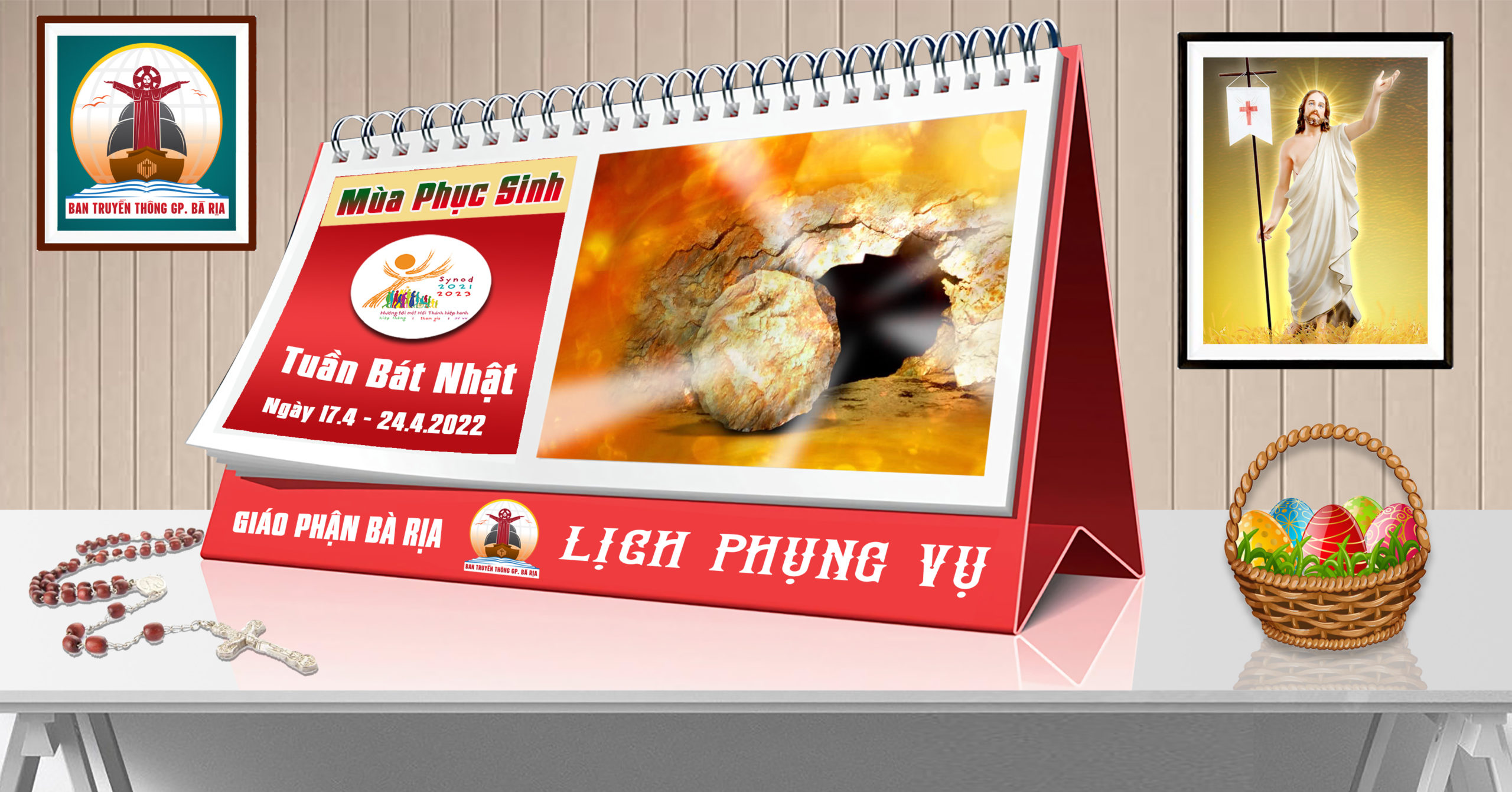 Lịch Phụng vụ từ ngày 17.4.2022 đến 24.4.2022