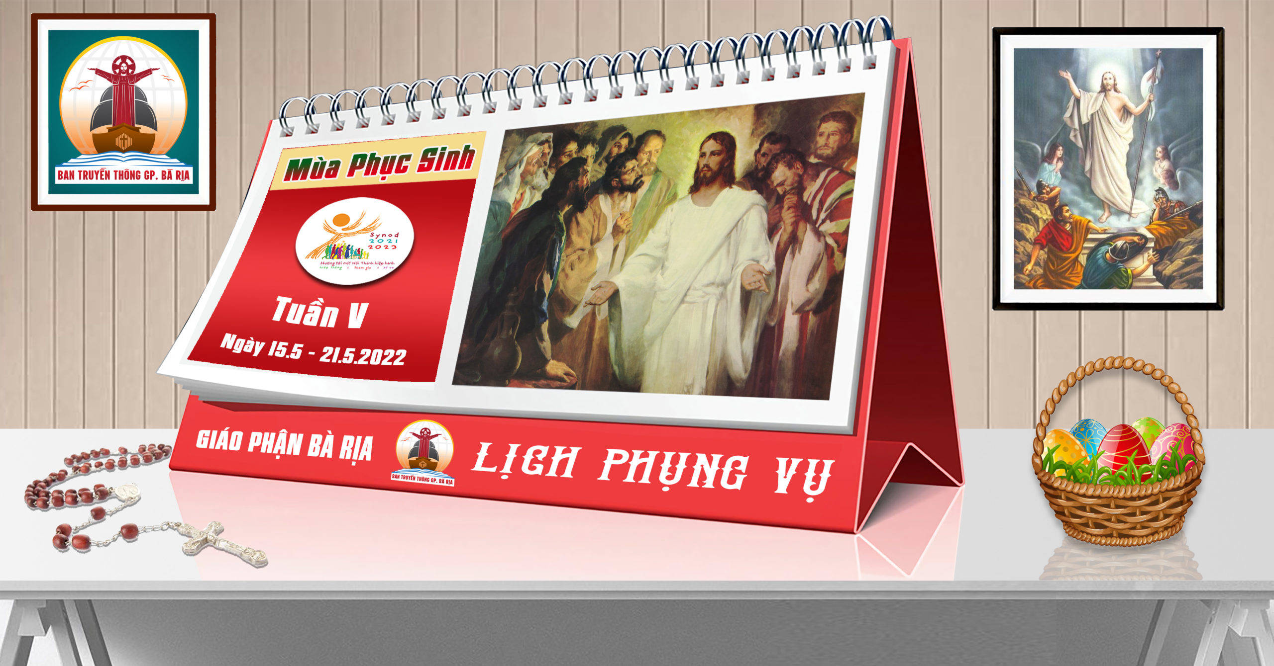 Lịch Phụng vụ từ ngày 15.5.2022 đến 22.5.2022