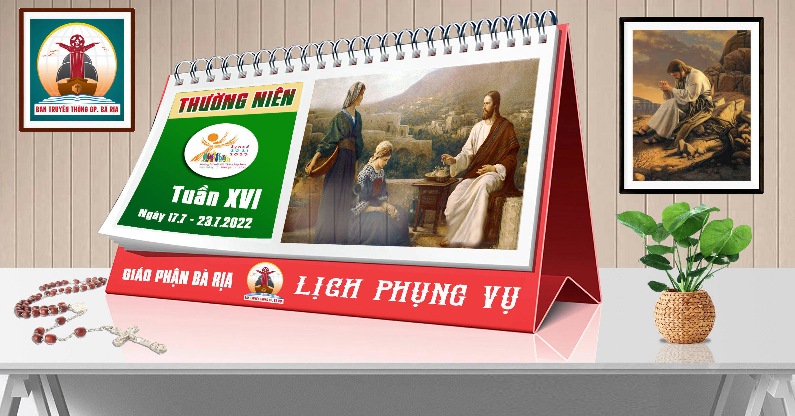 Lịch Phụng vụ từ ngày 17.7.2022 đến 24.7.2022