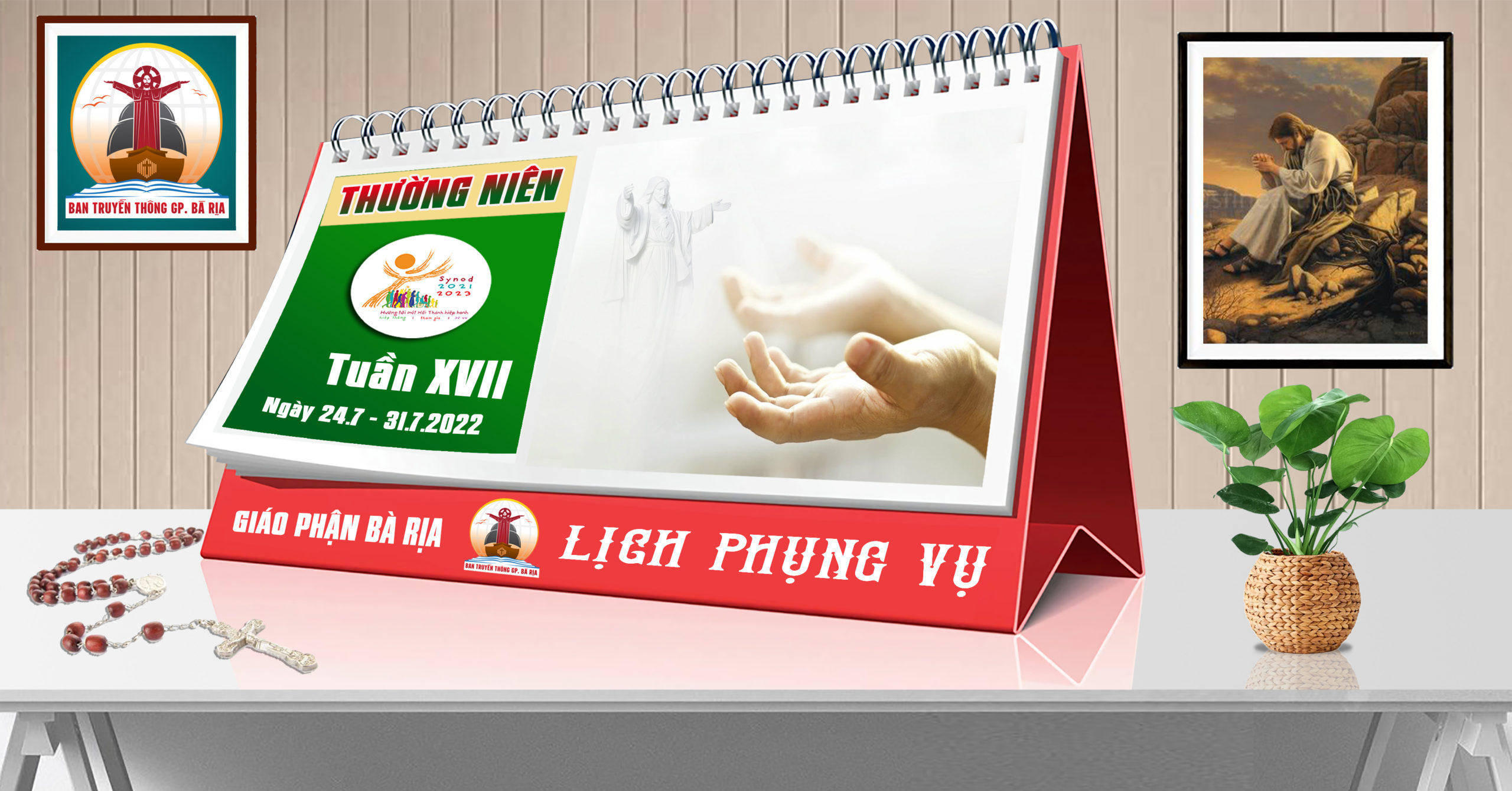Lịch Phụng vụ từ ngày 24.7.2022 đến 31.7.2022