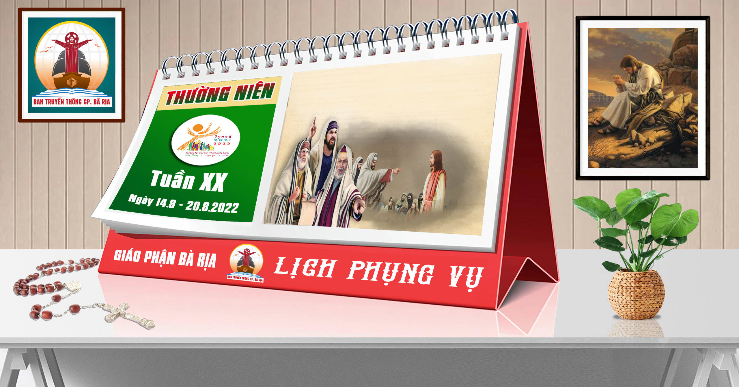 Lịch Phụng vụ từ ngày 14.8.2022 đến 21.8.2022