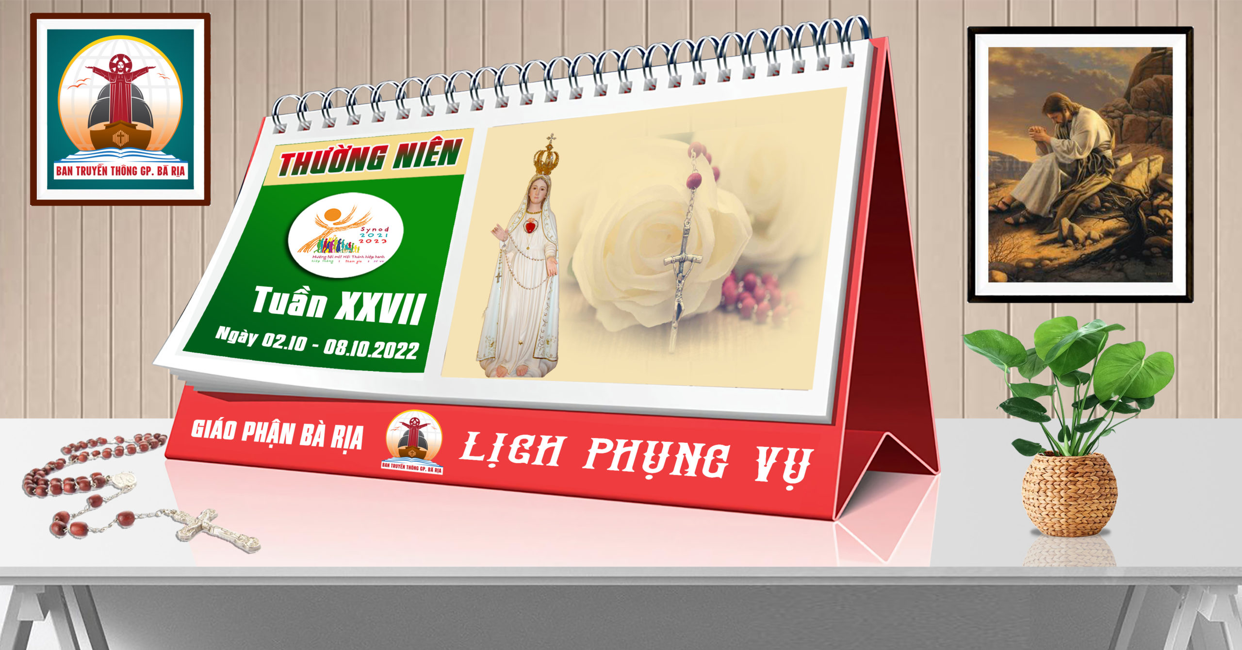 Lịch Phụng vụ từ ngày 02.10.2022 đến 09.10.2022
