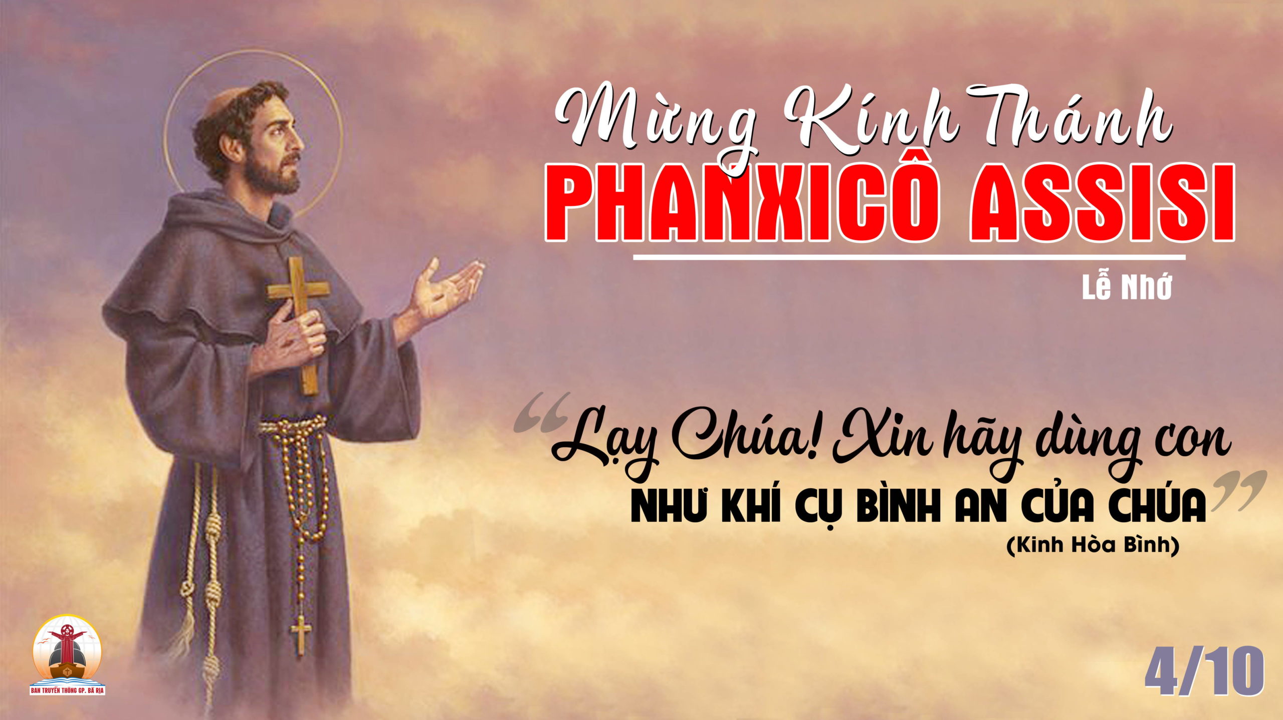04.10.2022 – Thứ Ba Tuần XXVII Thường Niên: Thánh Phanxicô Assisi