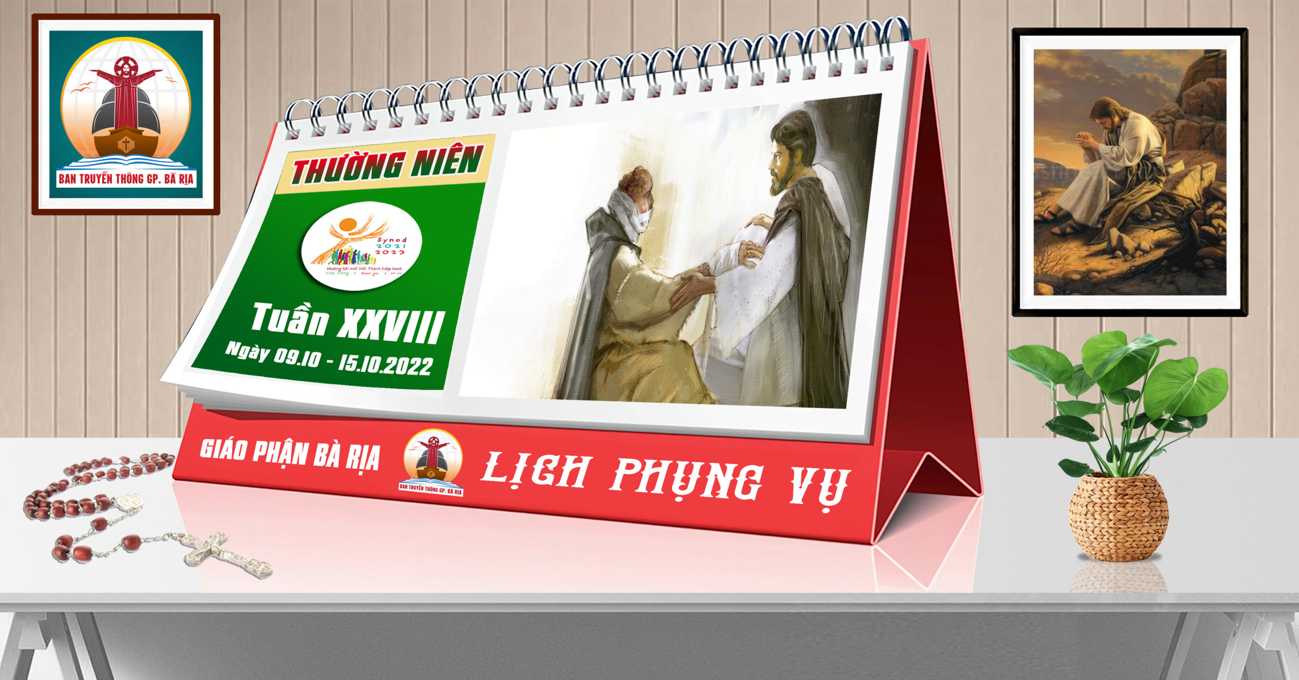Lịch Phụng vụ từ ngày 09.10.2022 đến 16.10.2022