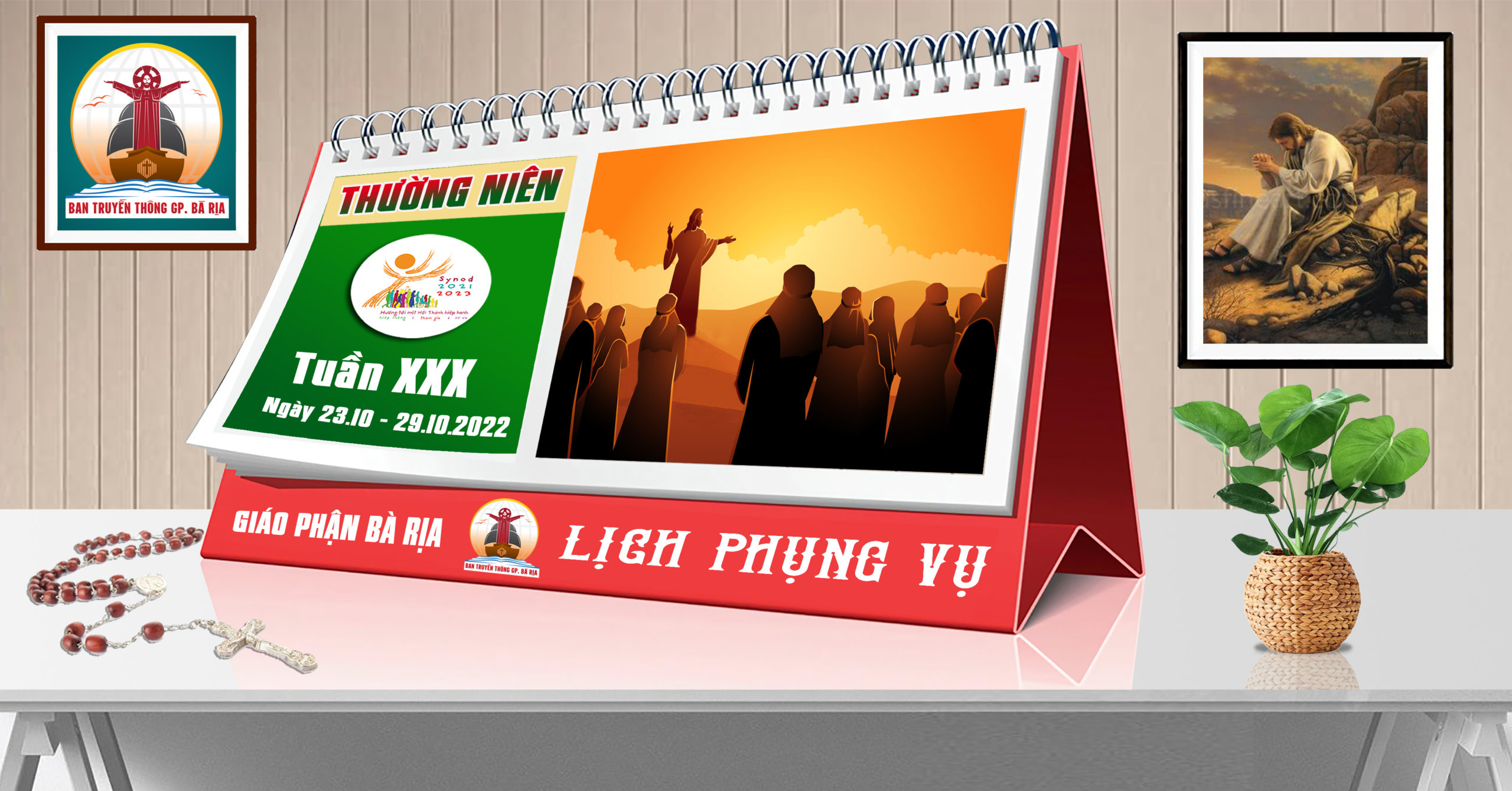 Lịch Phụng vụ từ ngày 23.10.2022 đến 30.10.2022
