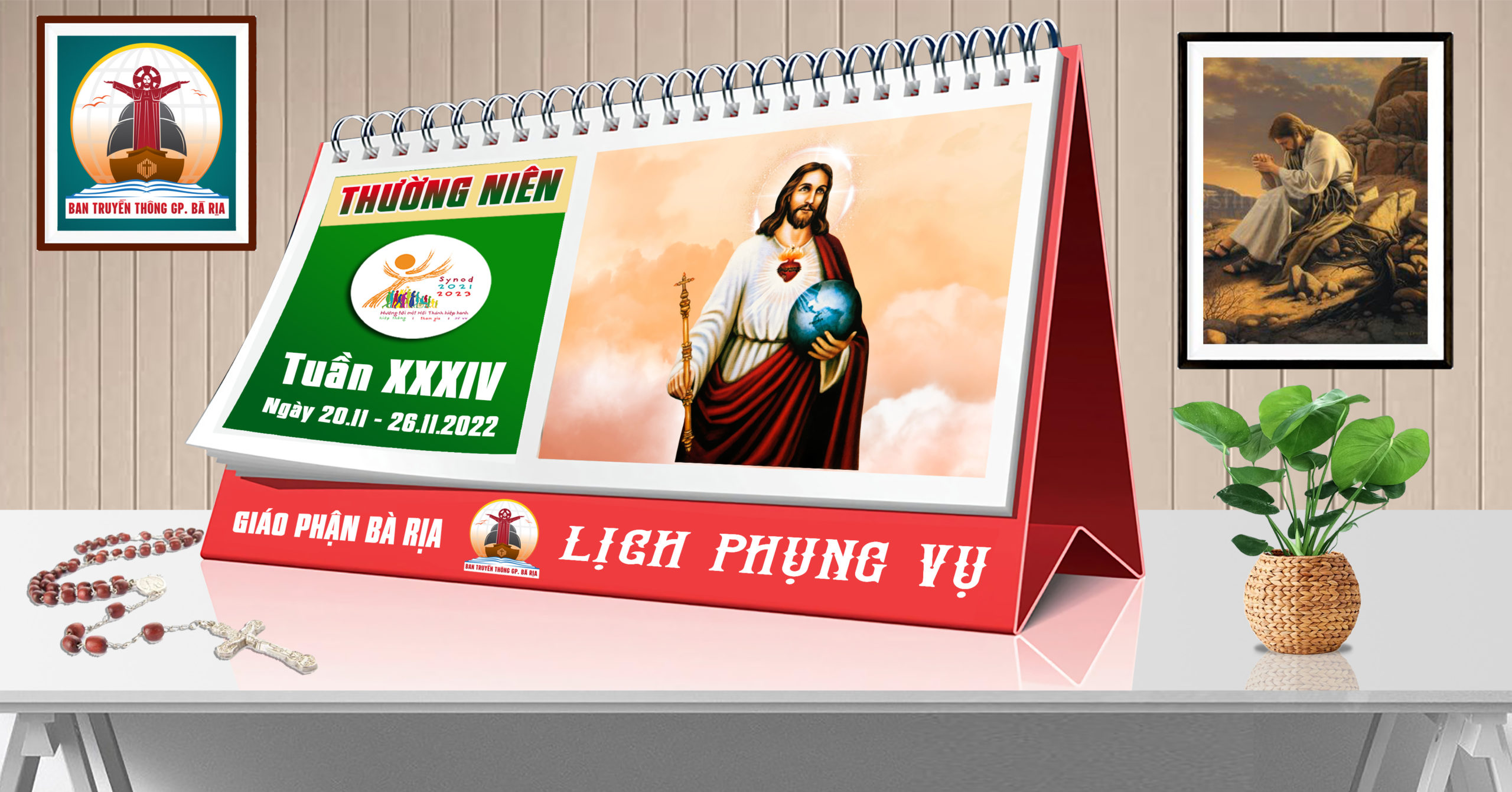 Lịch Phụng vụ từ ngày 20.11.2022 đến 27.11.2022
