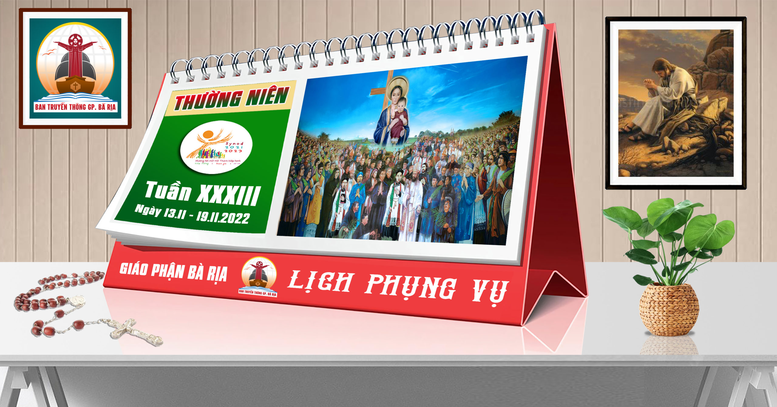 Lịch Phụng vụ từ ngày 13.11.2022 đến 20.11.2022