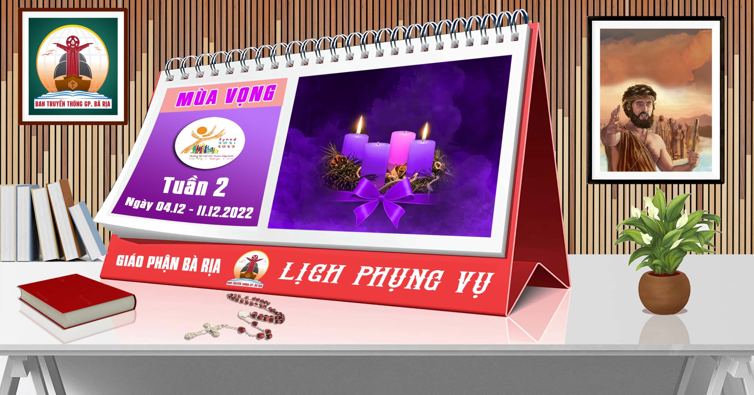 Lịch Phụng vụ từ ngày 04.12.2022 đến 11.12.2022