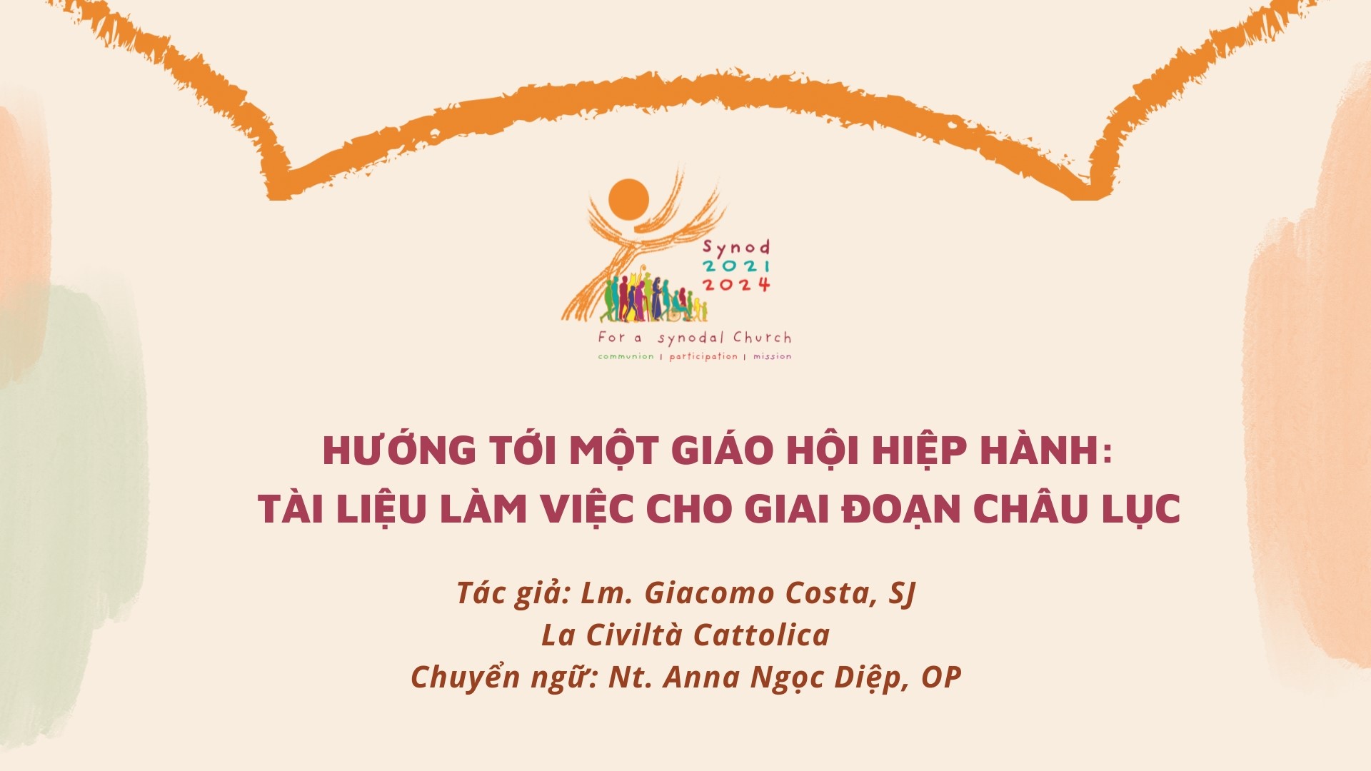 Hướng tới một Giáo hội hiệp hành: Tài liệu làm việc cho Giai đoạn Châu lục