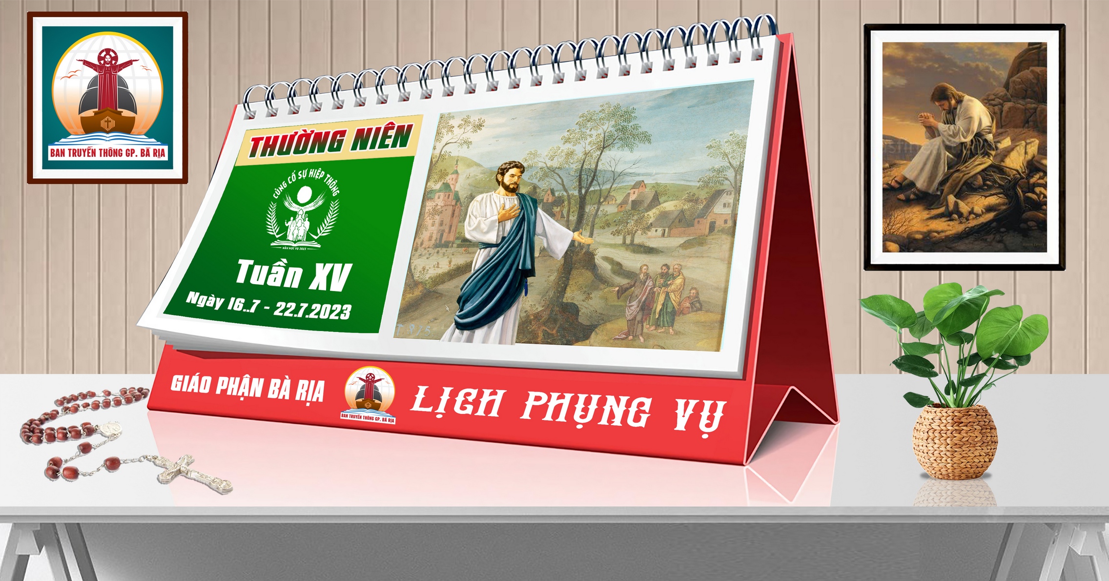 Lịch Phụng vụ từ ngày 16.7.2023 đến 23.7.2023