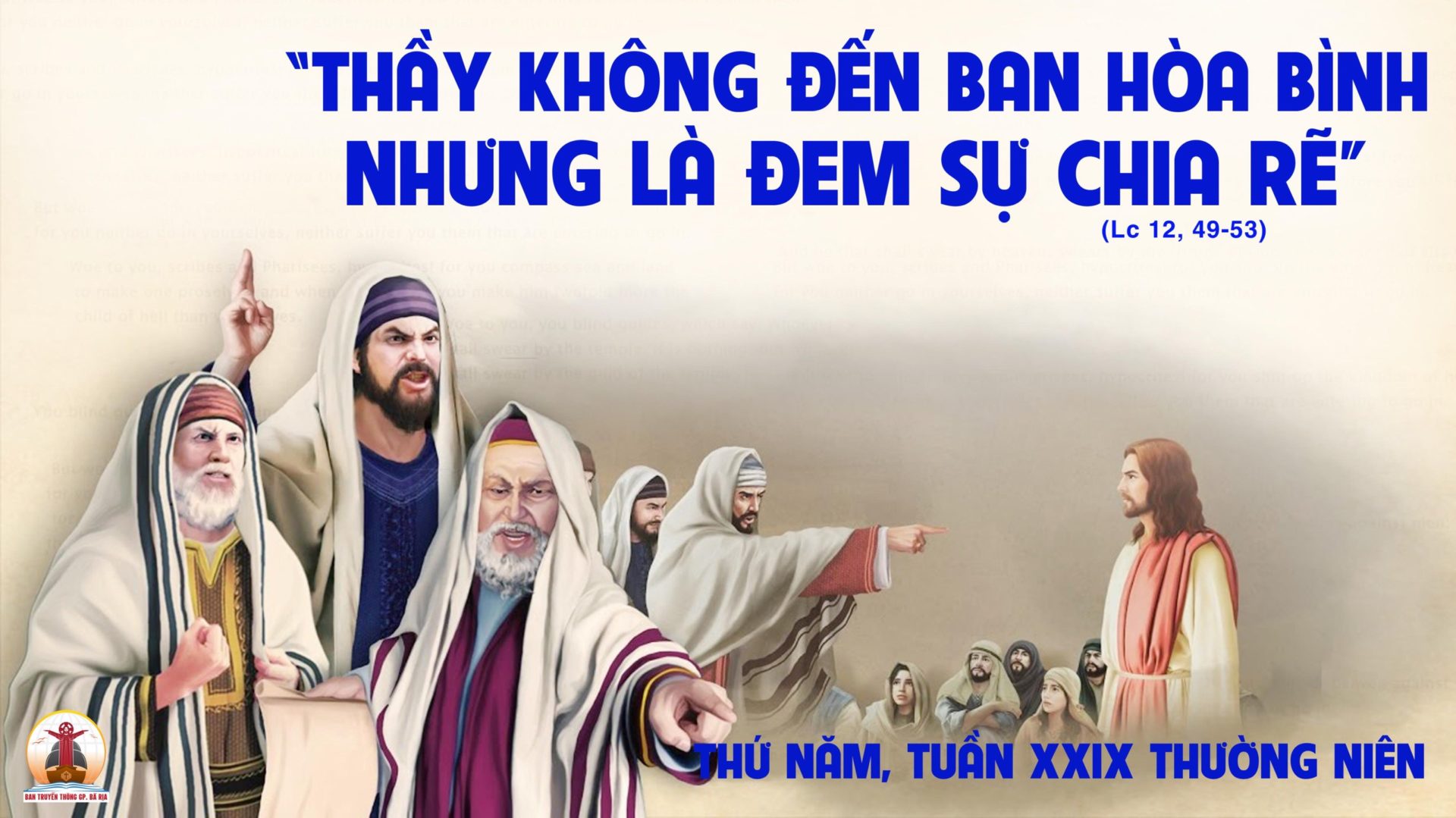 26.10.2023 – Thứ Năm Tuần XXIX Thường Niên
