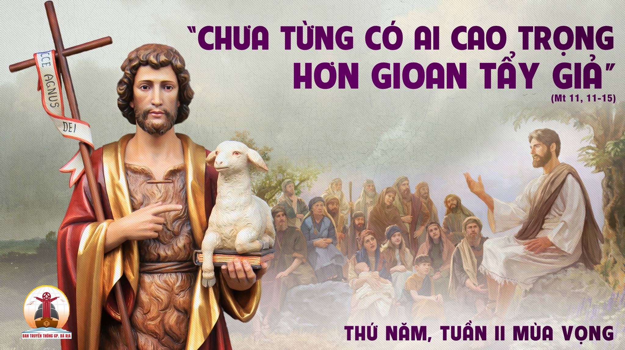 14.12.2017 – Thứ Năm Tuần II Mùa Vọng