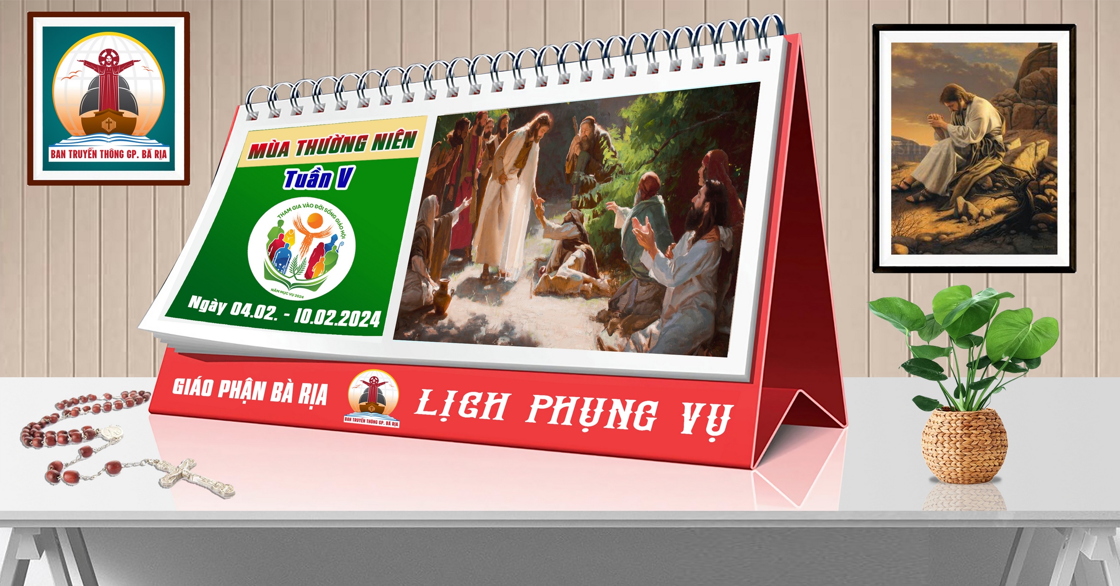 Lịch Phụng vụ từ ngày 04.02.2024 đến 11.02.2024