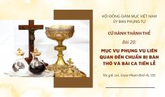 Cử hành Thánh Thể: Bài 20 – Mục vụ phụng vụ liên quan đến chuẩn bị bàn thờ và bài ca tiến lễ